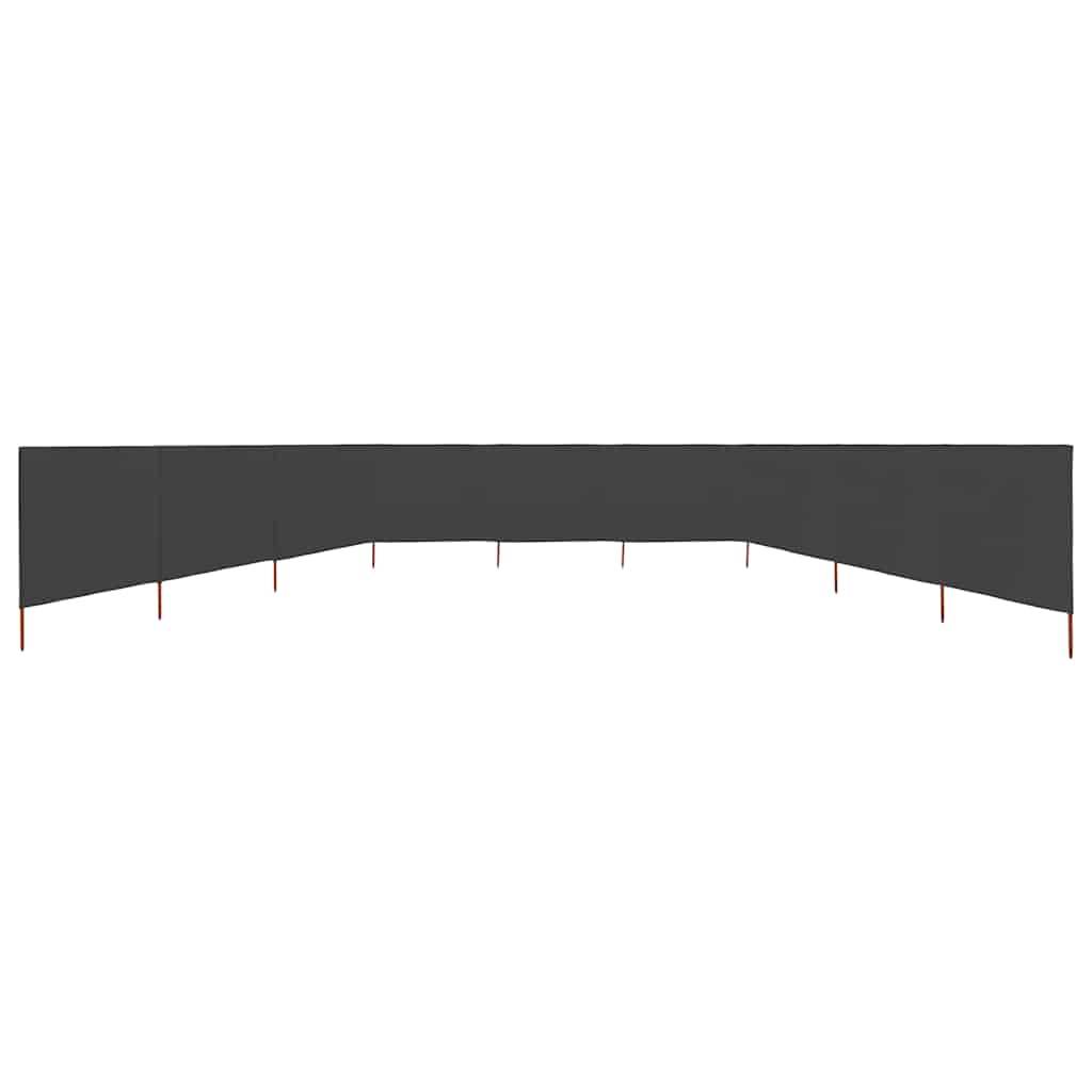 Paravent tissu et bois anthracite 1200 x 1 x 120 cm - PANGIVO - Image 3