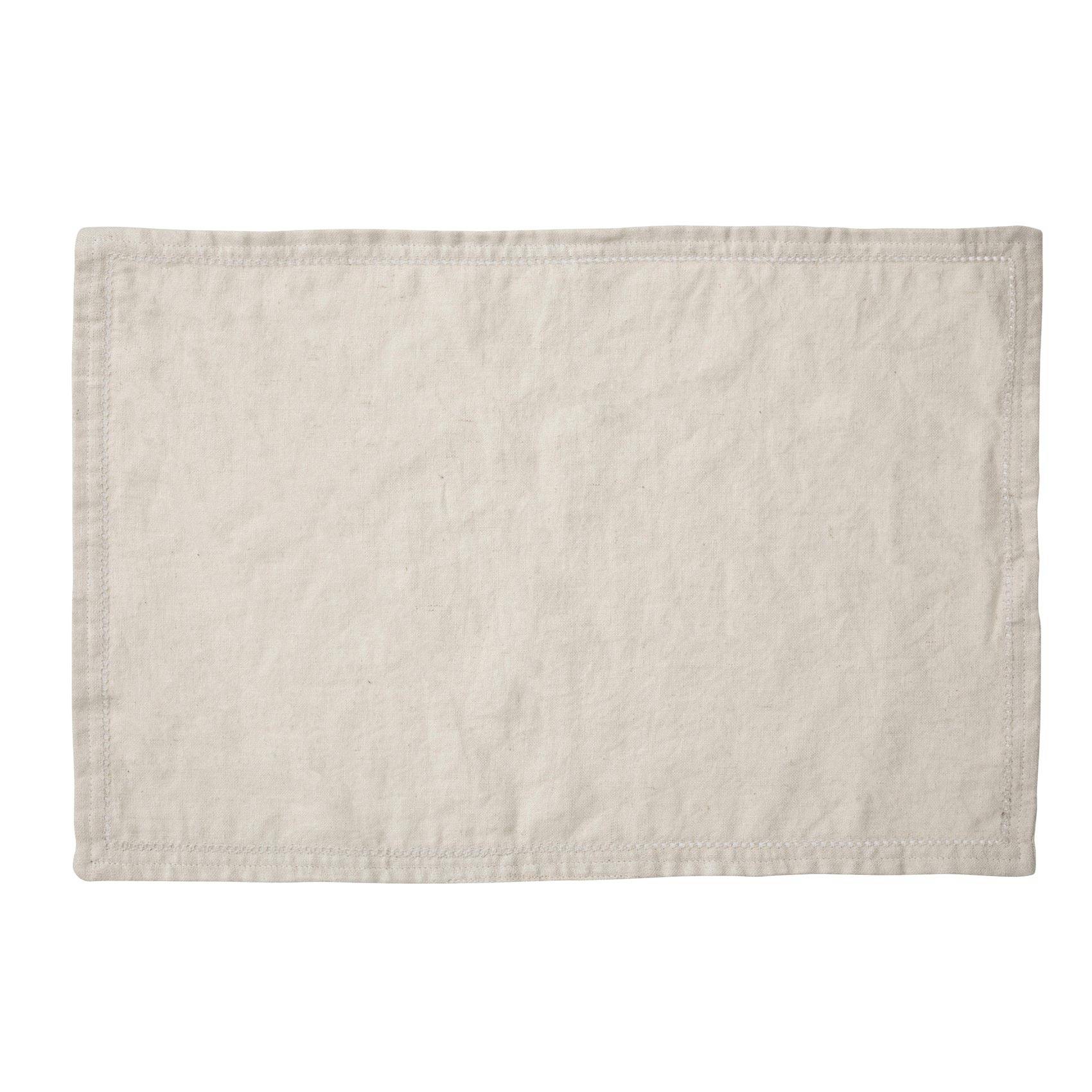 Set de table en coton/lin - SECRET DE GOURMET - Coton/Lin - Beige - Image 1