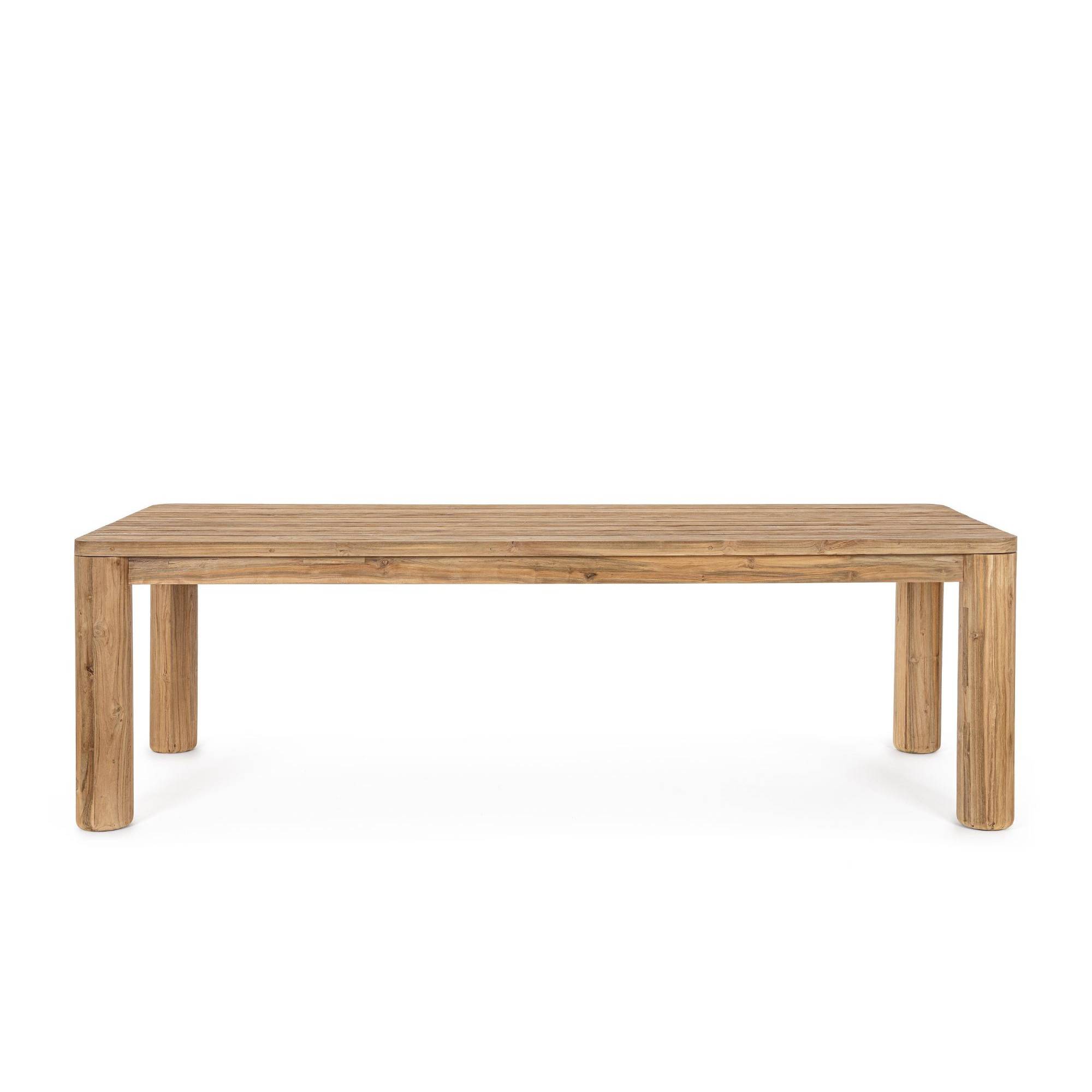 Autre - Table à manger de jardin rectangulaire en teck L240 - PORQUEROLLES - Image 1