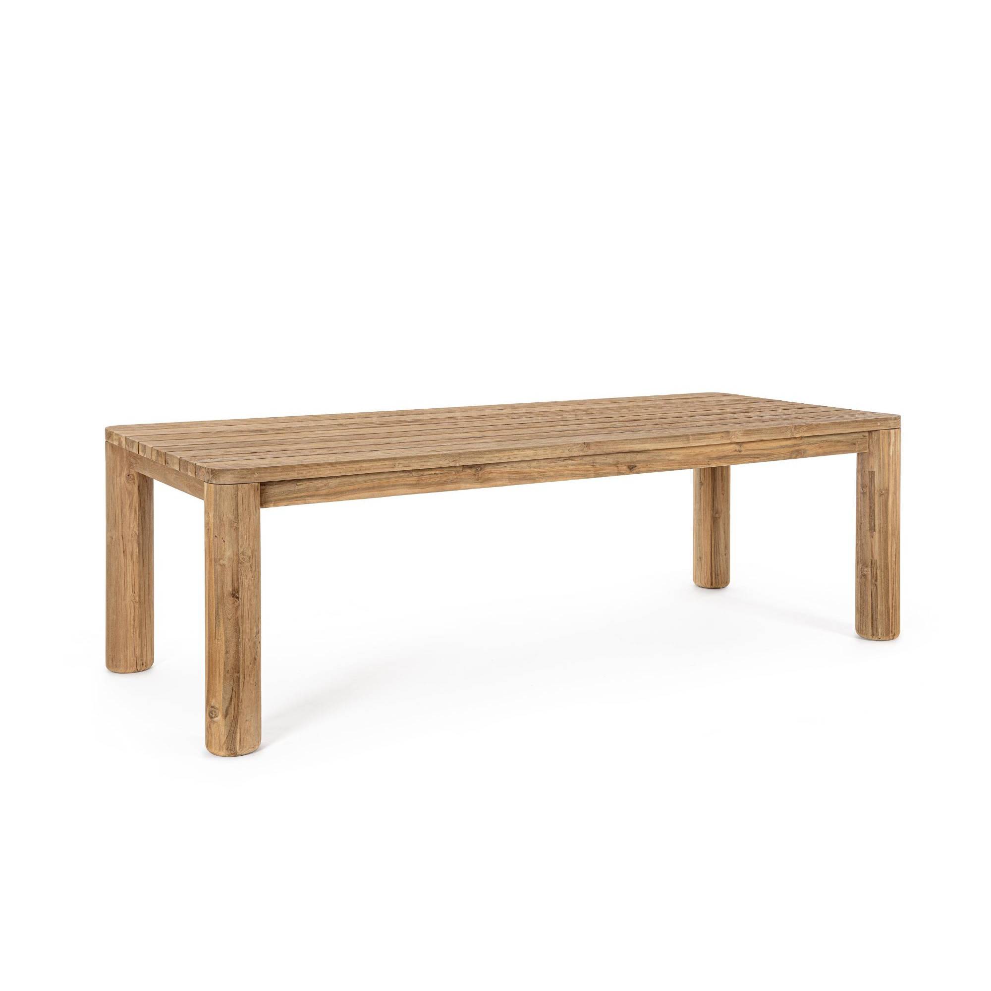 Autre - Table à manger de jardin rectangulaire en teck L240 - PORQUEROLLES - Image 9