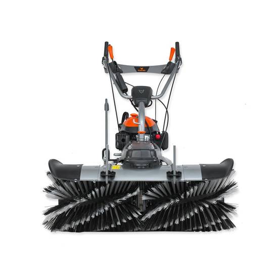 Balayeuse thermique - FUXTEC FX-KM1196 - 173cm3 - Option: brosses de balayage déneigeuse, collecteur de déchets - Image 4
