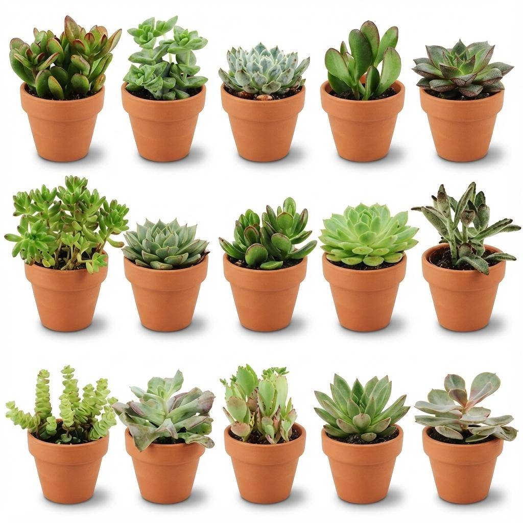 Mini Mélange de Succulentes - H10cm - Image 2
