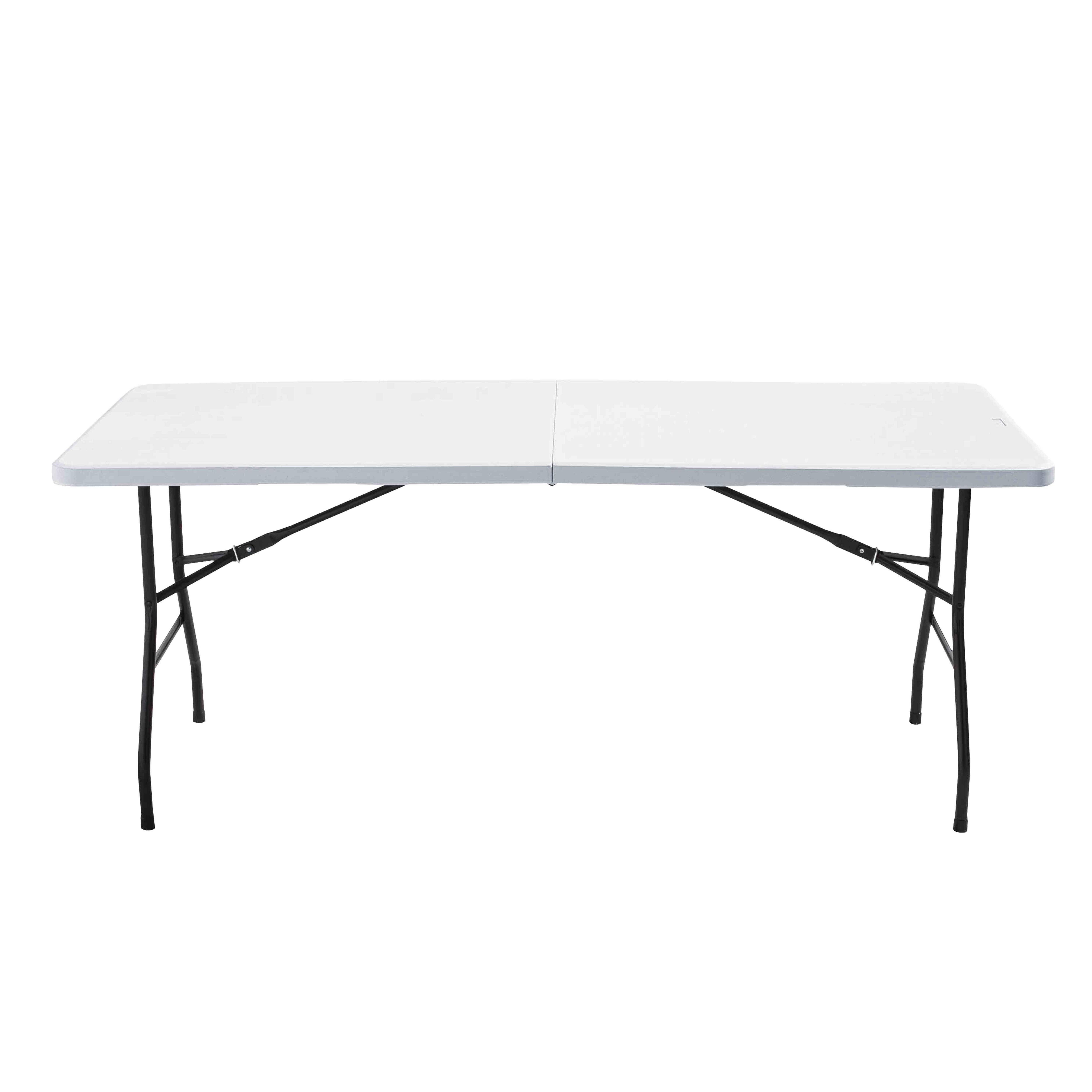 Oviala - Table pliante 180 cm et nappe blanche REKKEM - Oviala - Image 3
