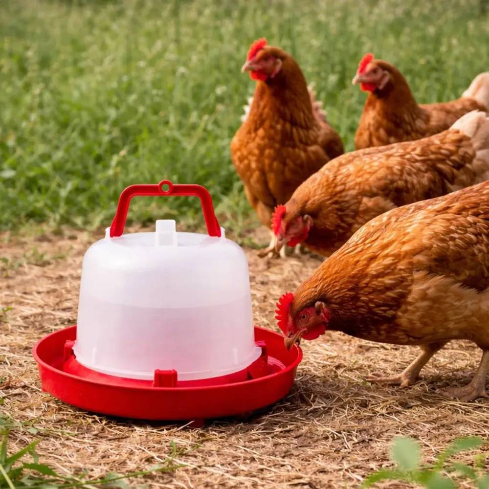 Abreuvoir plastique poule premium robuste avec poignée 5 L River Systems - Image 1