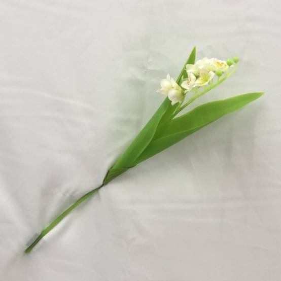 Fleurs de Muguet Artificielles Blanc - Lot de 5 Branches - Bouquet de Mariage Élégant - Lytech - Image 4