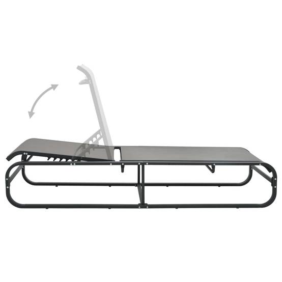 Chaise longue | Transat | Bain de soleil Aluminium et textilène - Image 3