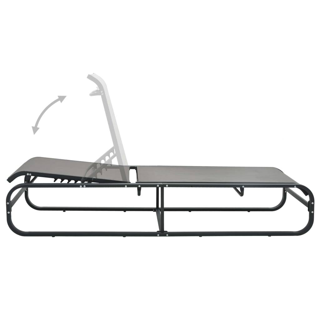 Chaise longue | Transat | Bain de soleil Aluminium et textilène - Image 3
