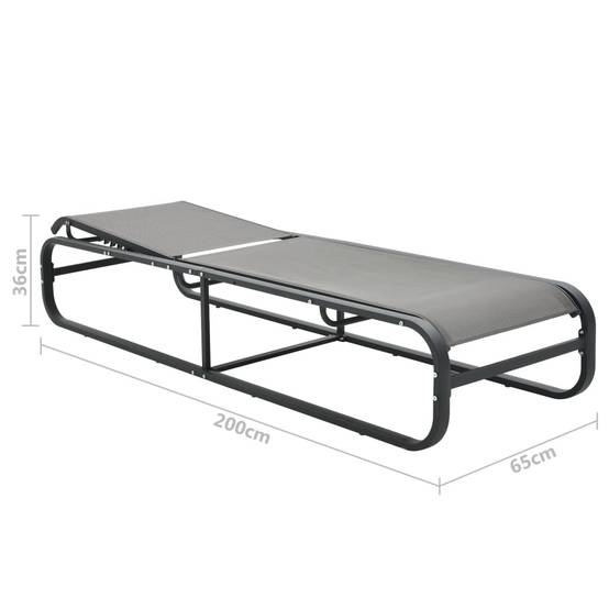 Chaise longue | Transat | Bain de soleil Aluminium et textilène - Image 8