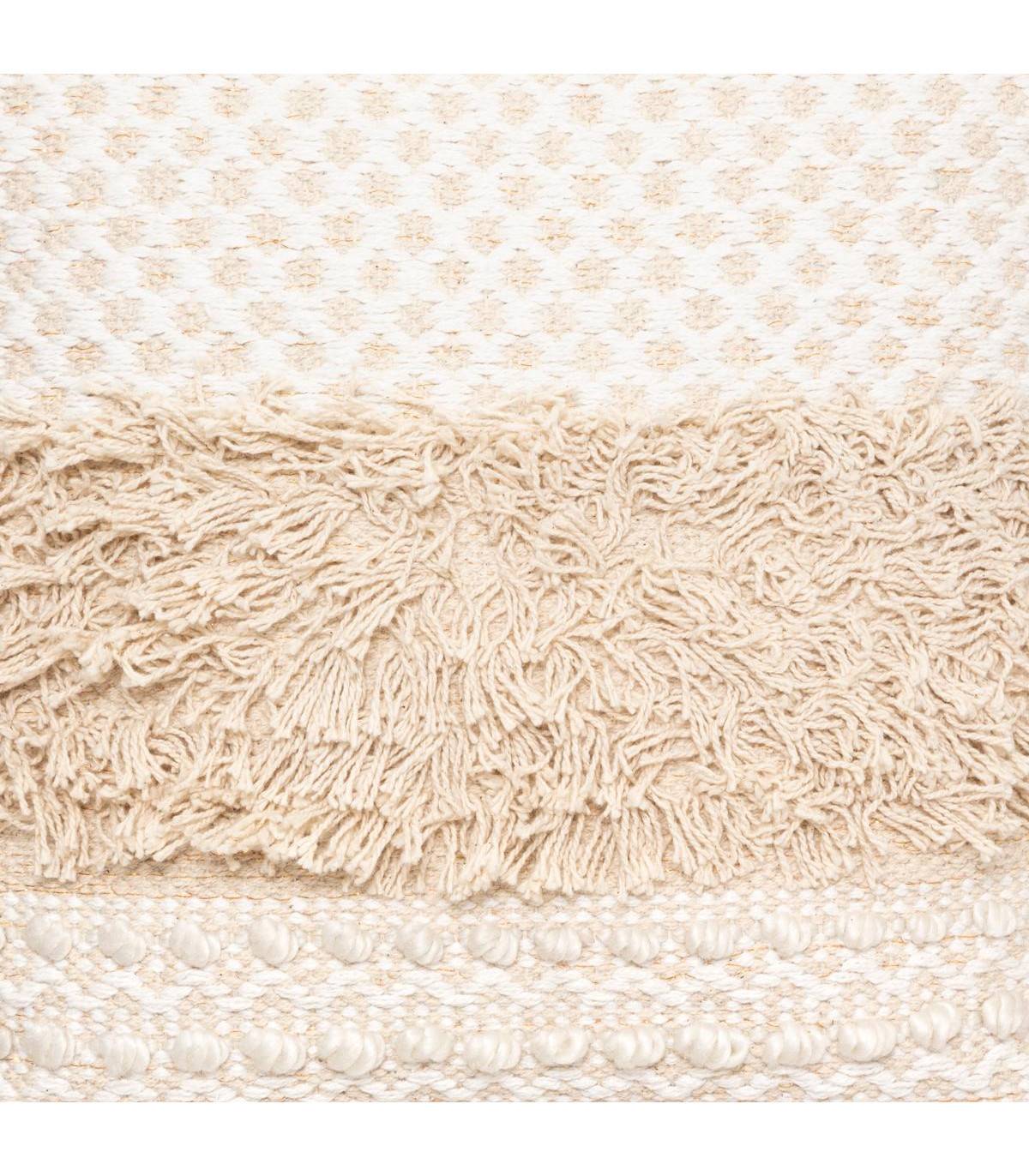 Coussin déhoussable en Coton Jacquard motif en relief 40 x 40 cm - Image 3