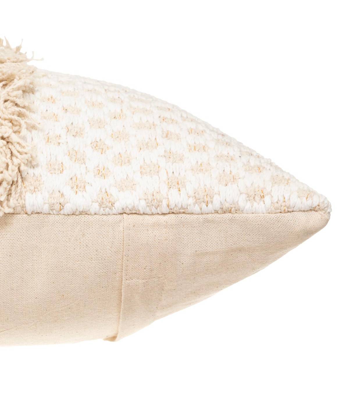 Coussin déhoussable en Coton Jacquard motif en relief 40 x 40 cm - Image 2
