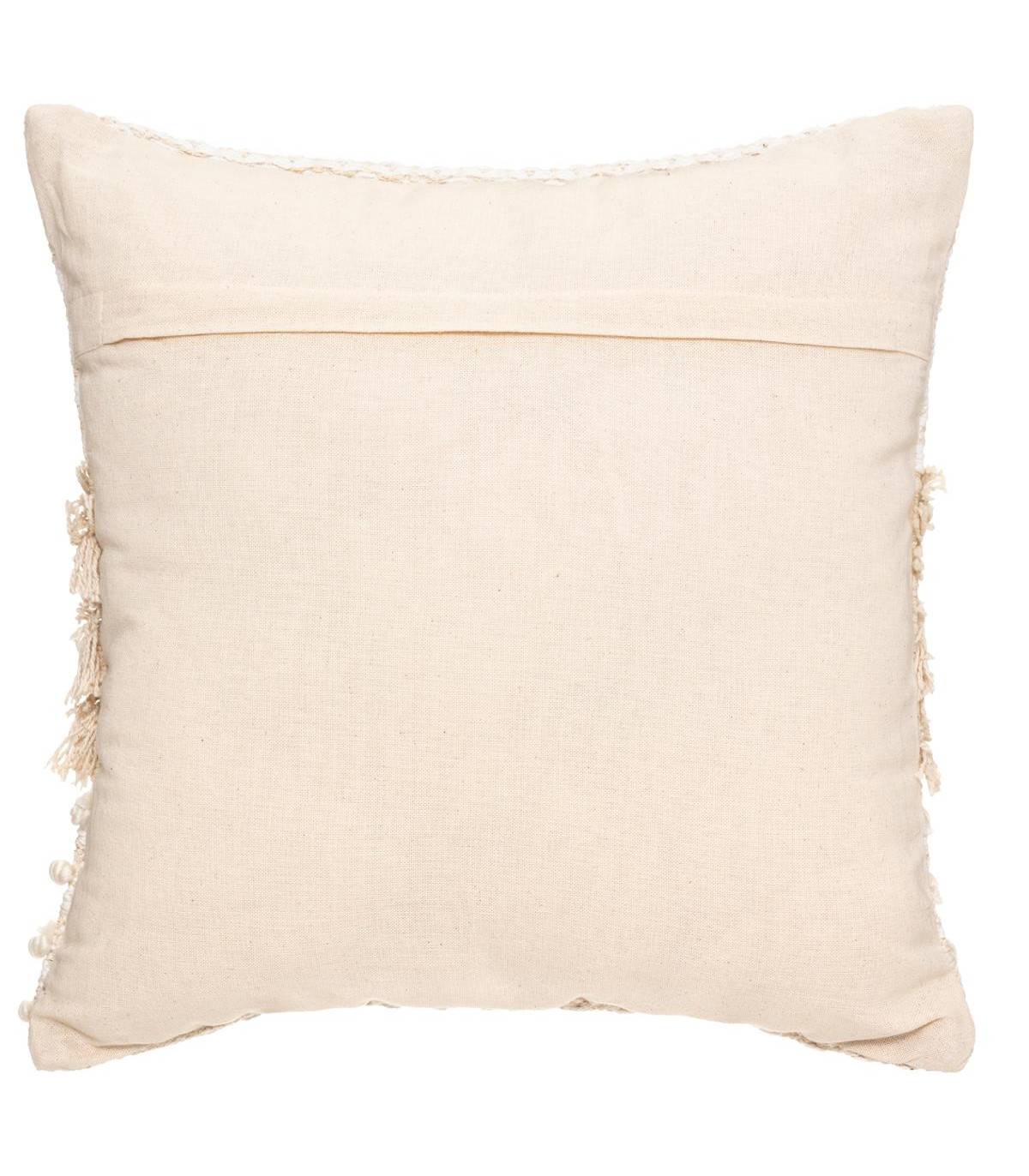 Coussin déhoussable en Coton Jacquard motif en relief 40 x 40 cm - Image 4