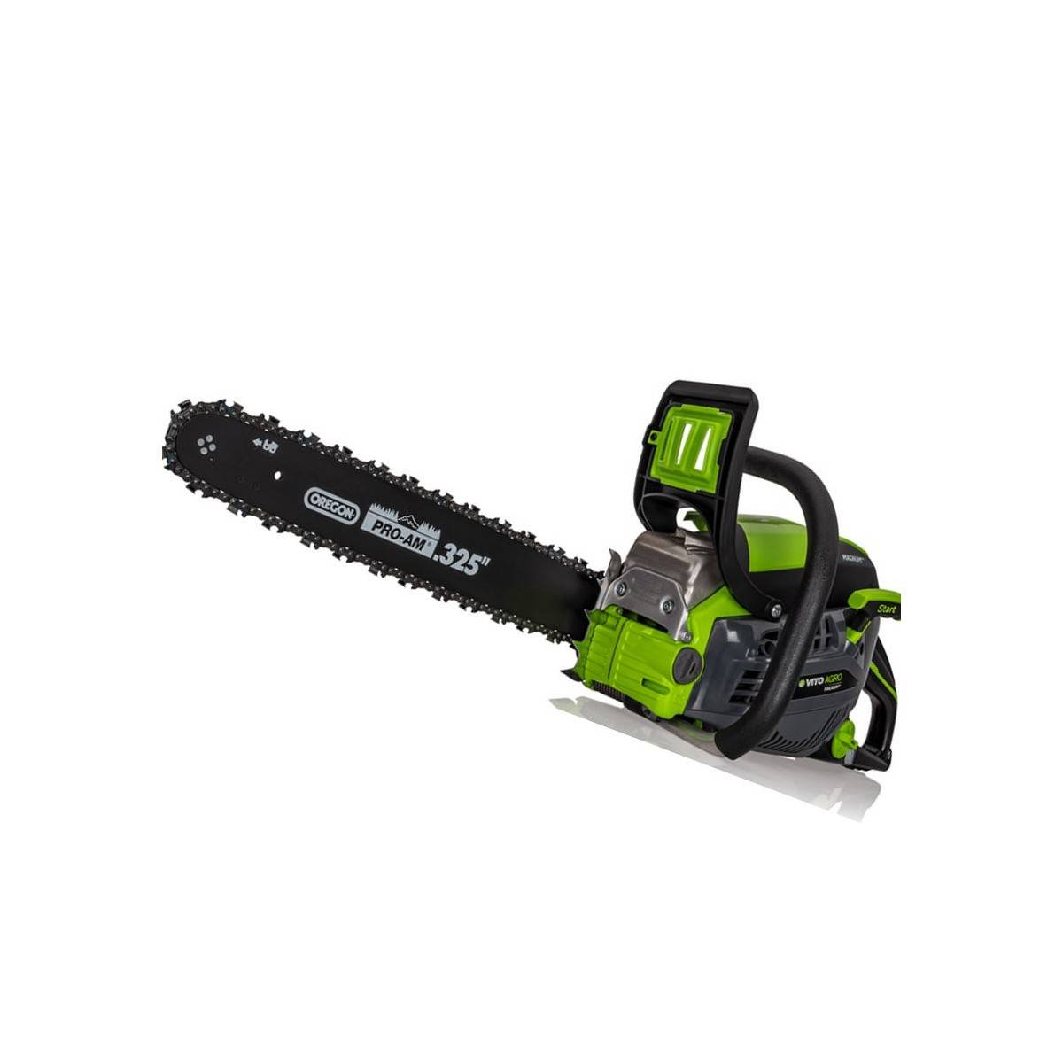 Tronconneuse thermique 45cm3 Lame 45 cm Guide OREGON Moteur 2T Carburateur Walbro Coupe Bois Élagage Abattage VITO