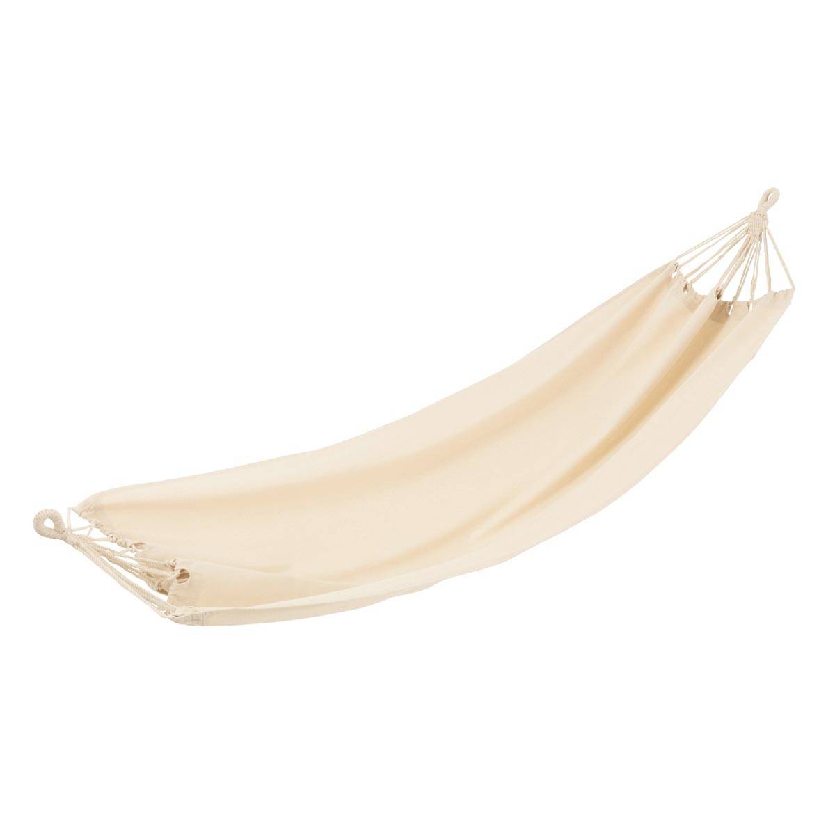 J-Line - Hamac en Tissu "Uni" 200cm Beige Clair - Image 1