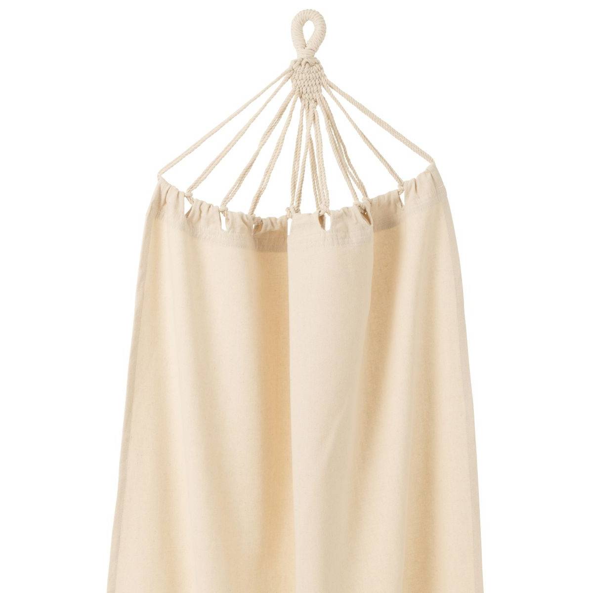 J-Line - Hamac en Tissu "Uni" 200cm Beige Clair - Image 2