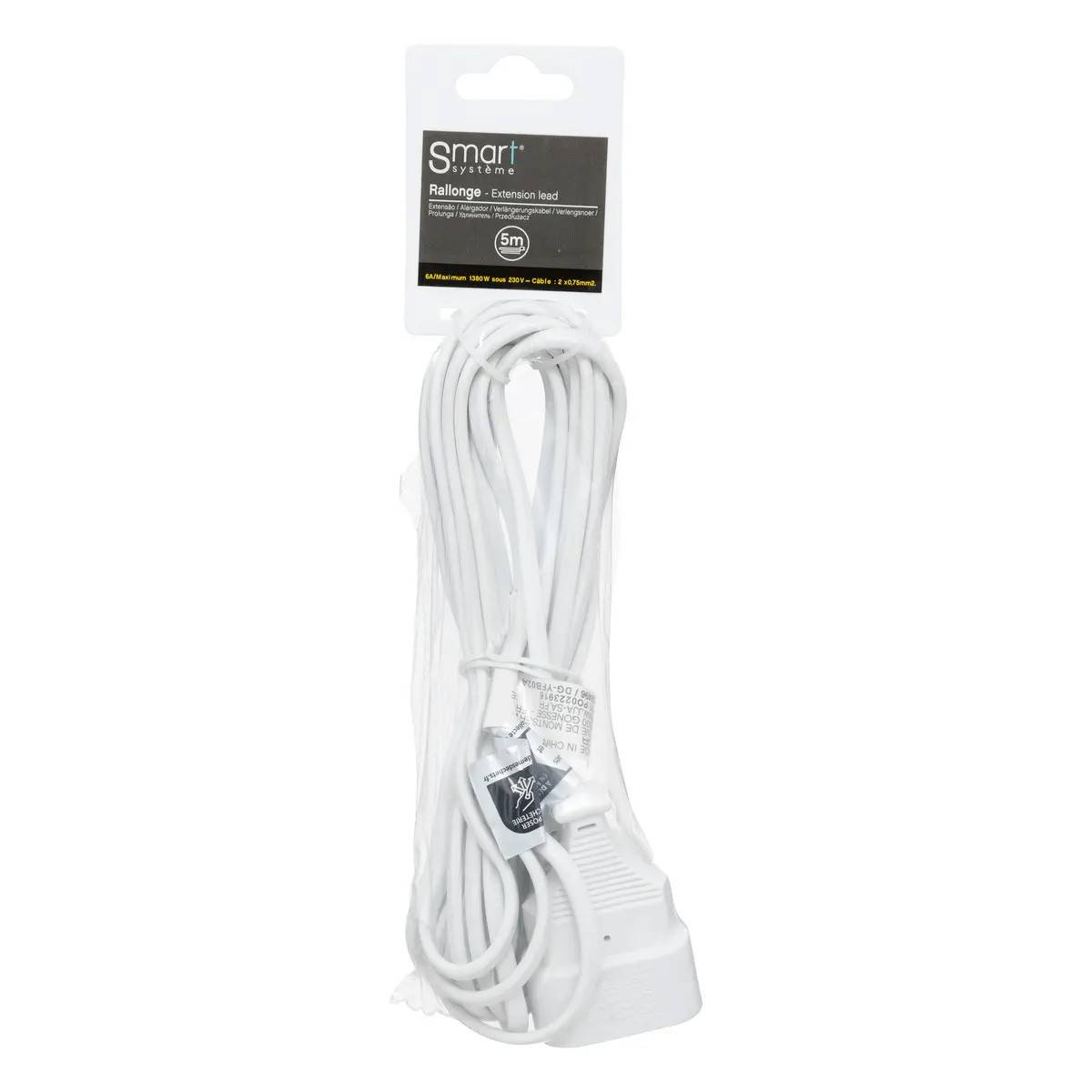 Rallonge Électrique "Smart" 5M Blanc - Image 4