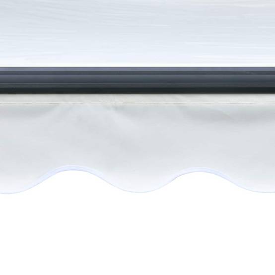Store Banne Manuel avec Éclairage LED Aluminium pour Ambiance Extérieure Crème 300x250 cm – ComfortXL Outdoor Living - Image 7