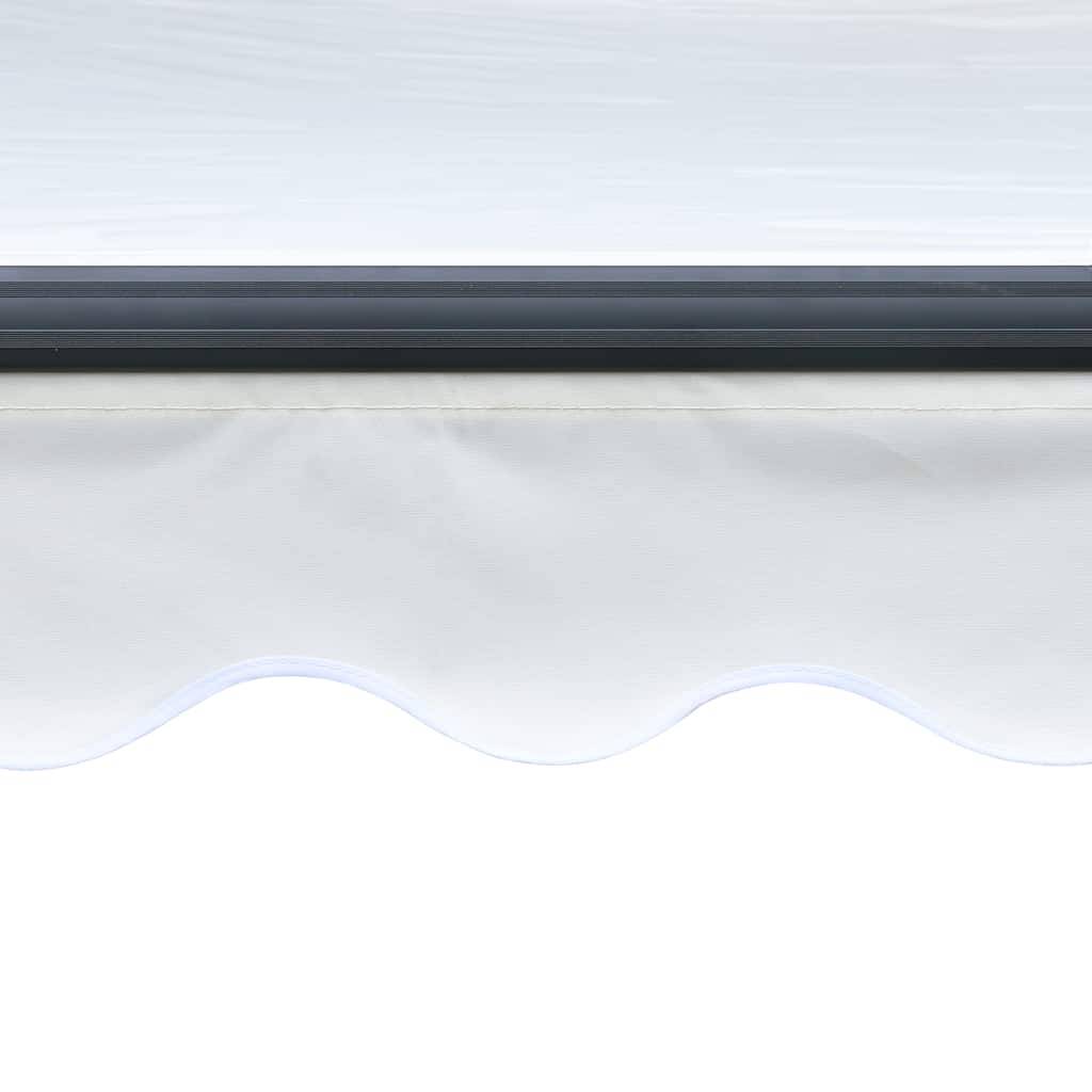 Store Banne Manuel avec Éclairage LED Aluminium pour Ambiance Extérieure Crème 300x250 cm – ComfortXL Outdoor Living - Image 7