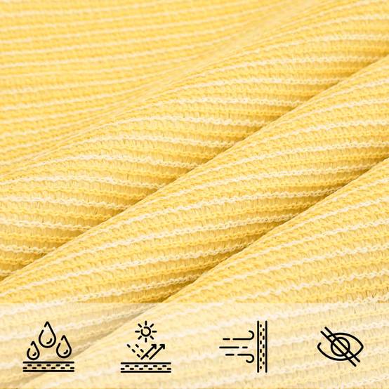 Voile d'ombrage PEHD beige 700 x 700 cm - PANGIVO - Image 4
