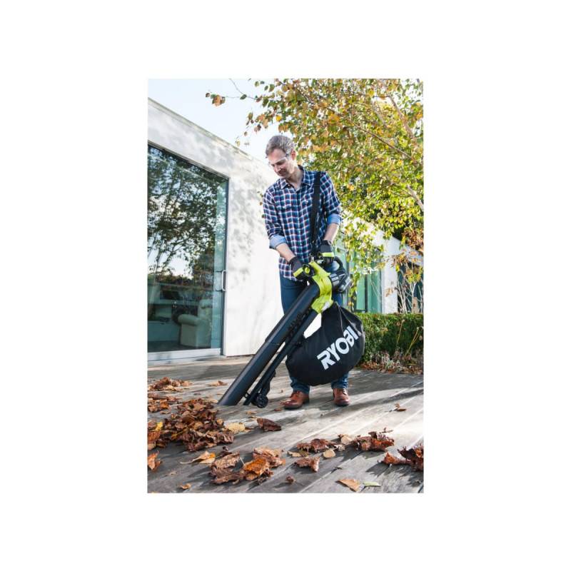 Ryobi - Pack RYOBI Souffleur Aspiro-Broyeur OBV18 - 18V One+ Brushless - 1 Batterie 2.0Ah - 1 Chargeur rapide - Image 5