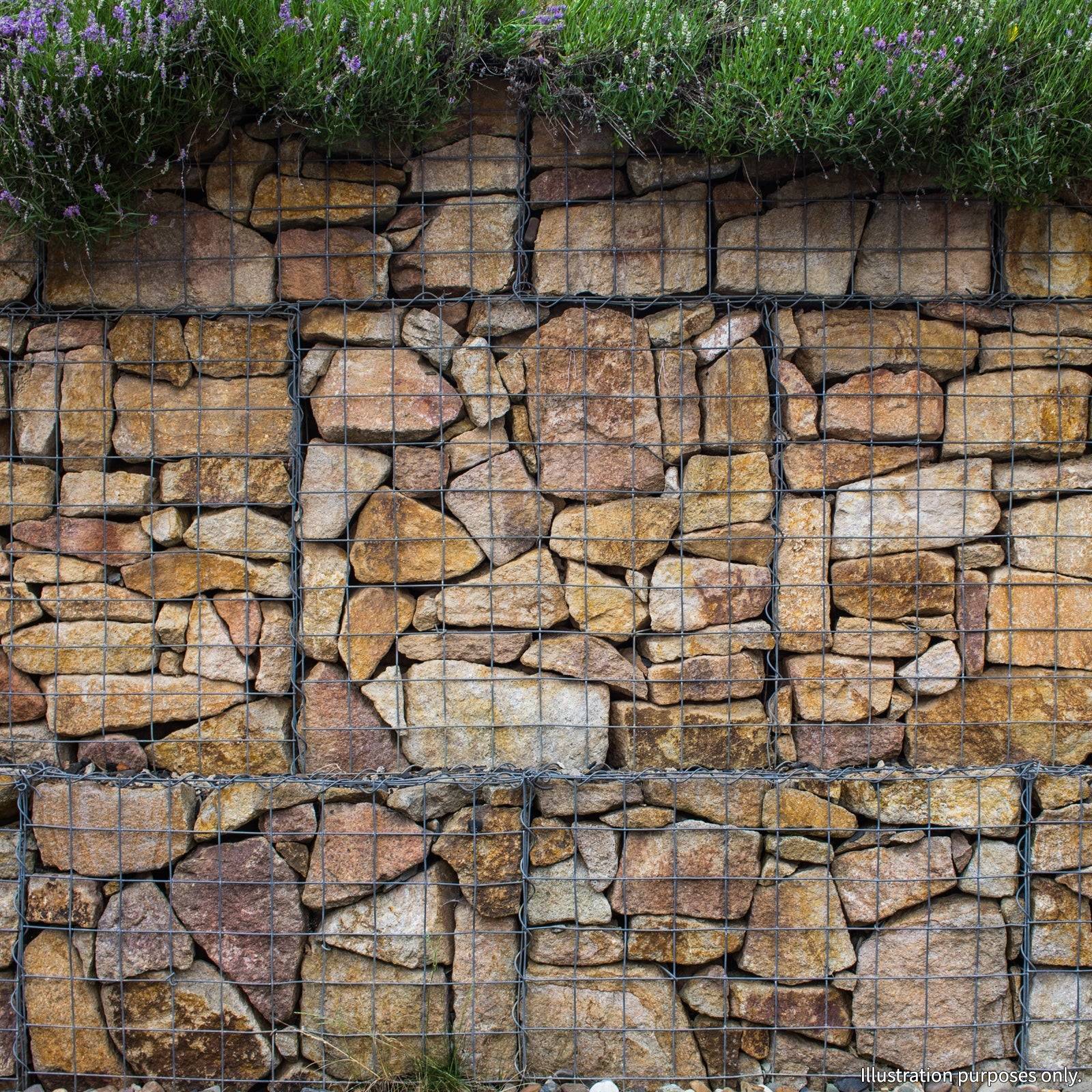 Monstershop - Lot de 3 Paniers de Gabions 100cm x 30cm x 30cm - Image 5
