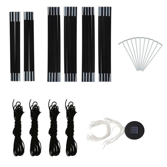 Pavillon de Jardin Dôme 4 Moustiquaires et Éclairage LED Solaire Anti-UV Vert 3.6x3.6m – ComfortXL Outdoor Living - Image 9