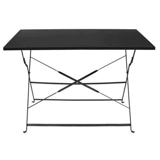 The Home Deco Factory - Table de Jardin Pliante "Palerme" 110cm Noir - Image 2