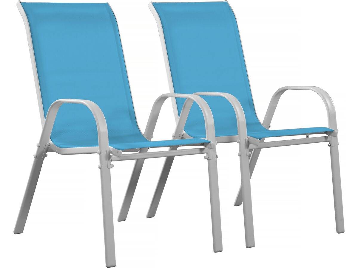 Habitat Et Jardin - Fauteuil Jardin Textilène "cordoba" - Phoenix - Bleu - Lot De 2 -habitat Et Jardin - Image 1