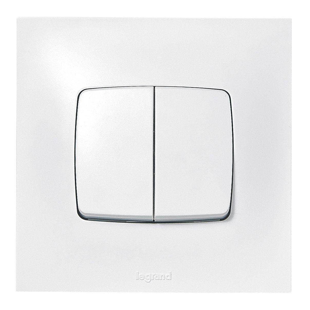 Legrand - Double interrupteur ou va-et-vient NEPTUNE 10 A LEGRAND 0 913 21 - Image 2