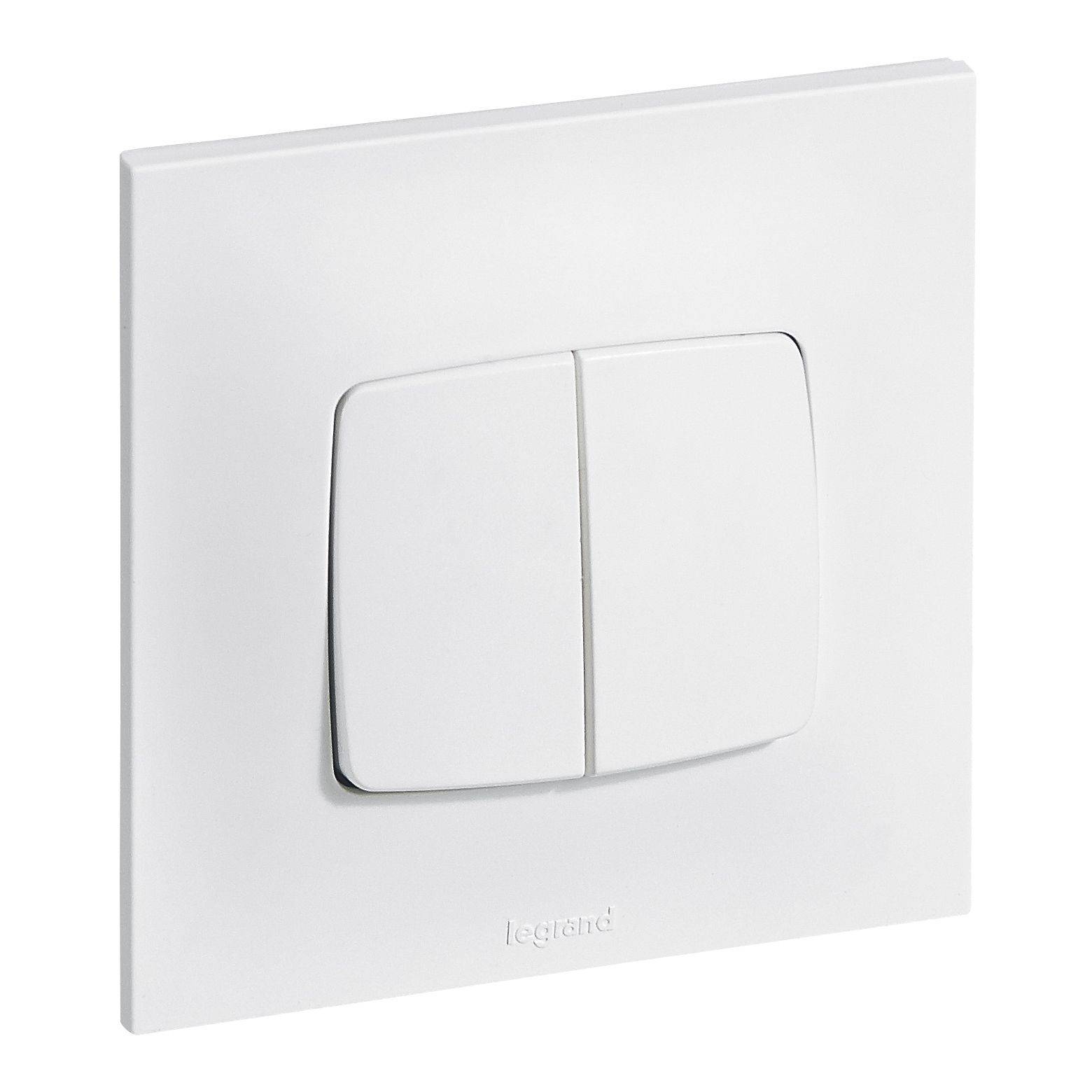 Legrand - Double interrupteur ou va-et-vient NEPTUNE 10 A LEGRAND 0 913 21 - Image 1