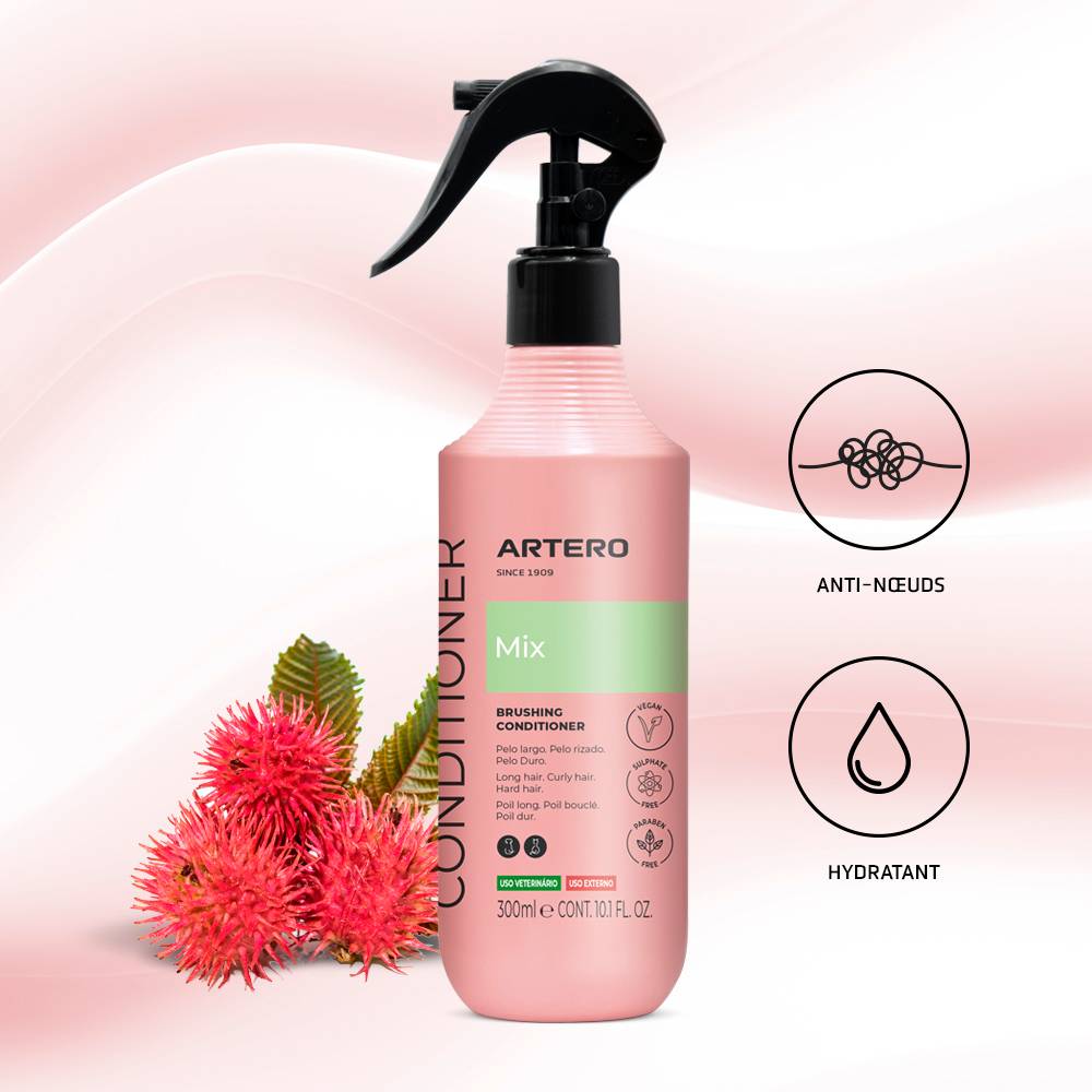 Artero Mix Spray 300 Ml. Après-shampoing pour chiens multiphase en spray sur poils mouillés ou secs et sans rinçage. - Image 2