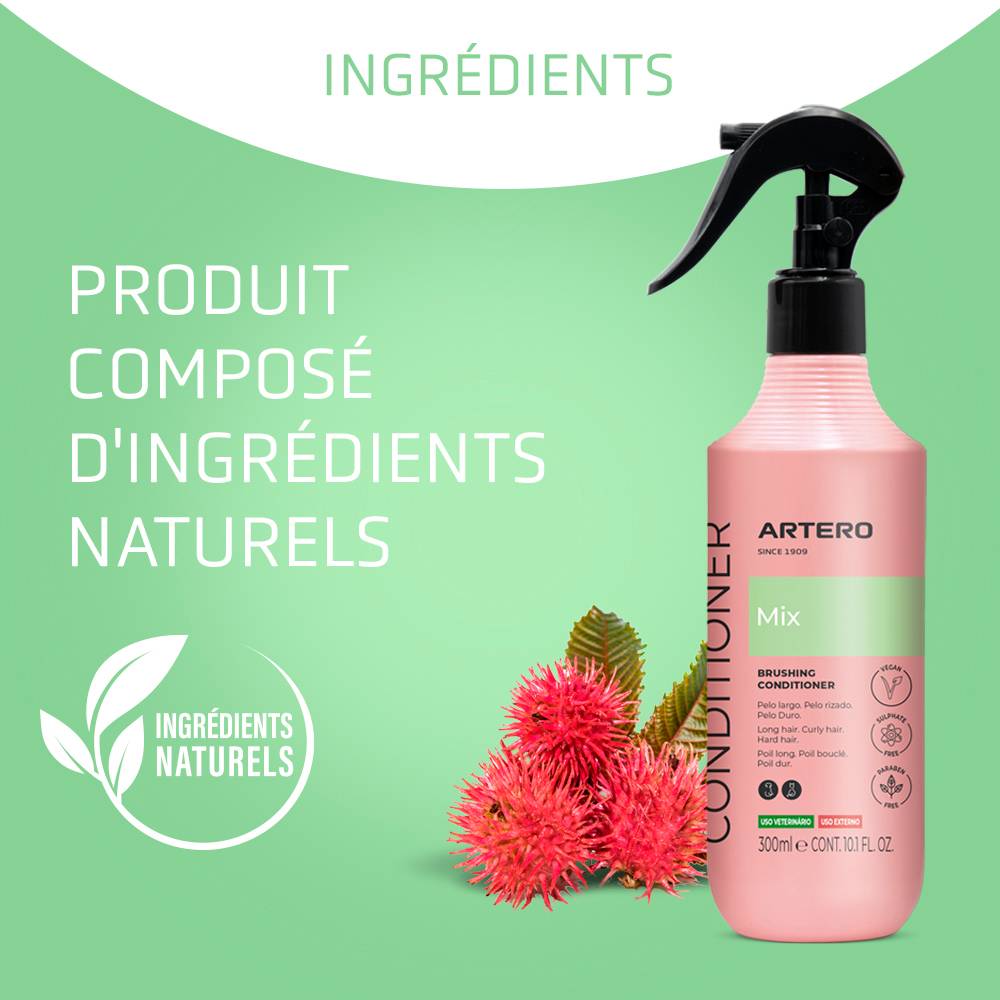 Artero Mix Spray 300 Ml. Après-shampoing pour chiens multiphase en spray sur poils mouillés ou secs et sans rinçage. - Image 5