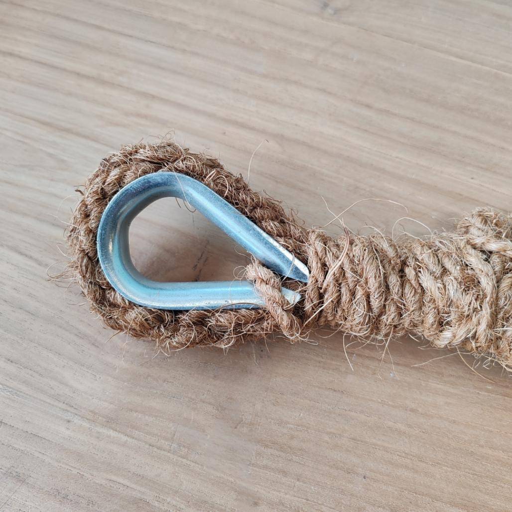 Voile d'ombrage en fibre de coco à suspendre 2x3 - Image 3