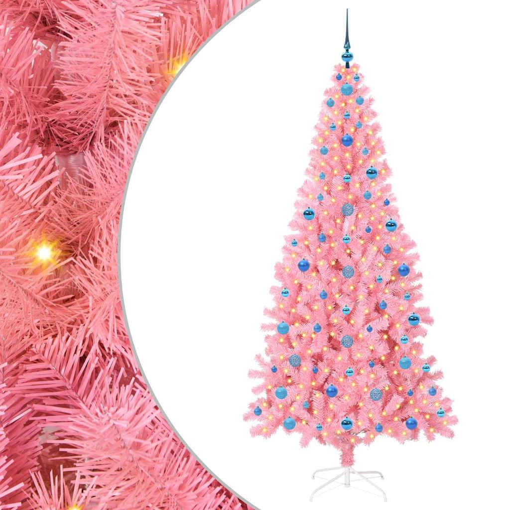 Vidaxl - Sapin de Noël Rose 210 cm PVC vidaXL 3396445 - Image 2