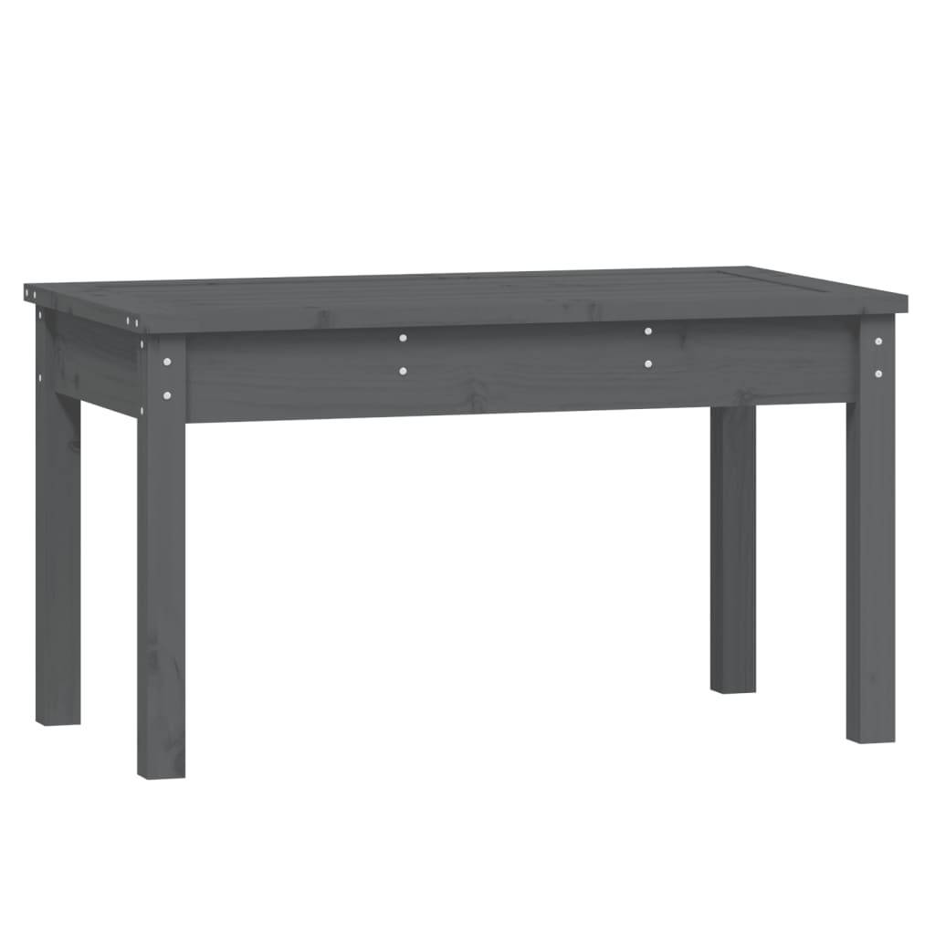 Vidaxl - Banc de jardin gris 80x44x45 cm bois massif de pin vidaXL 823999 - Image 2