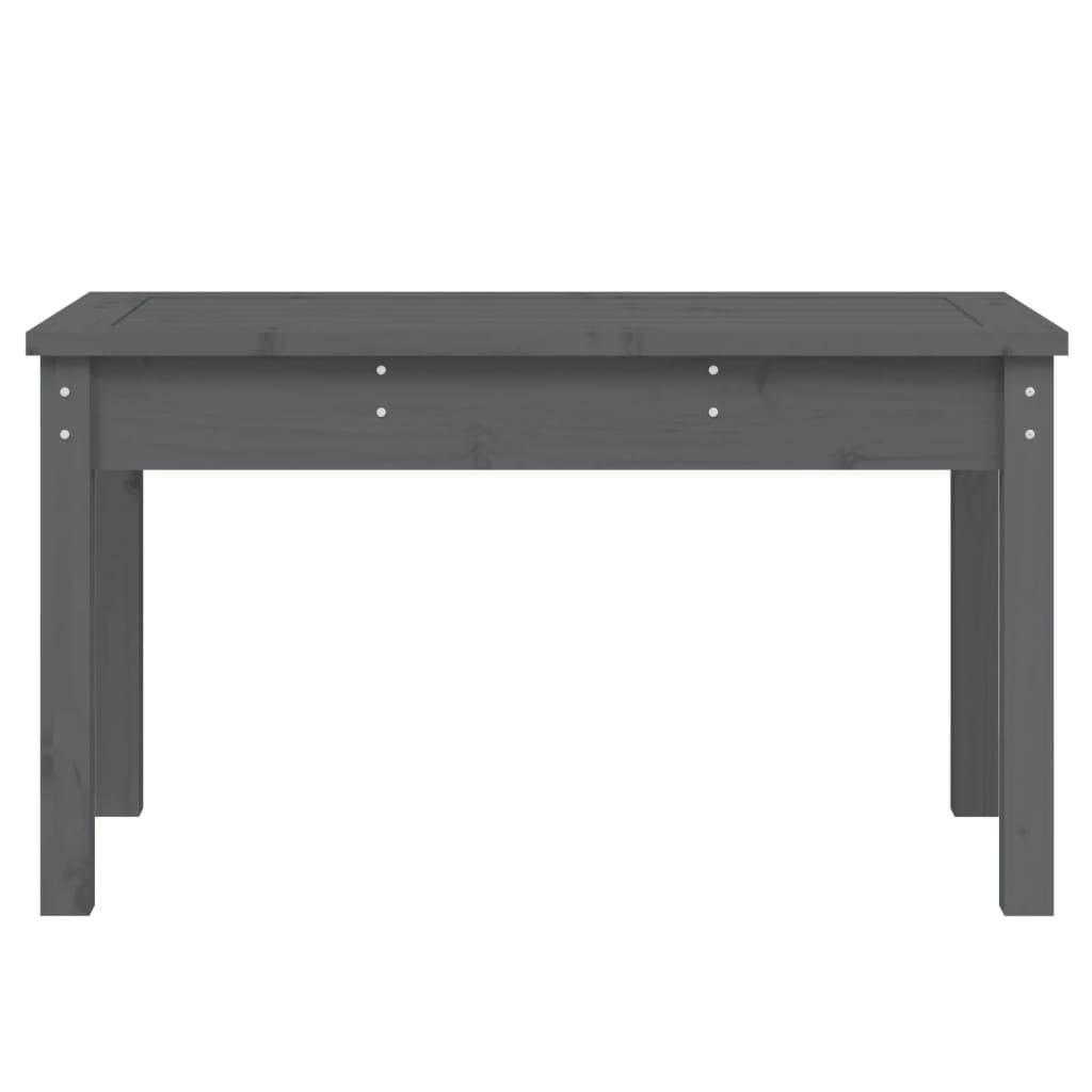 Vidaxl - Banc de jardin gris 80x44x45 cm bois massif de pin vidaXL 823999 - Image 5