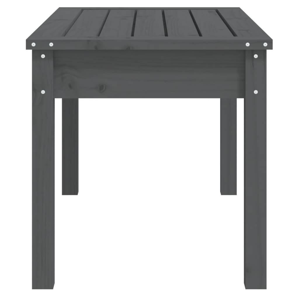 Vidaxl - Banc de jardin gris 80x44x45 cm bois massif de pin vidaXL 823999 - Image 6