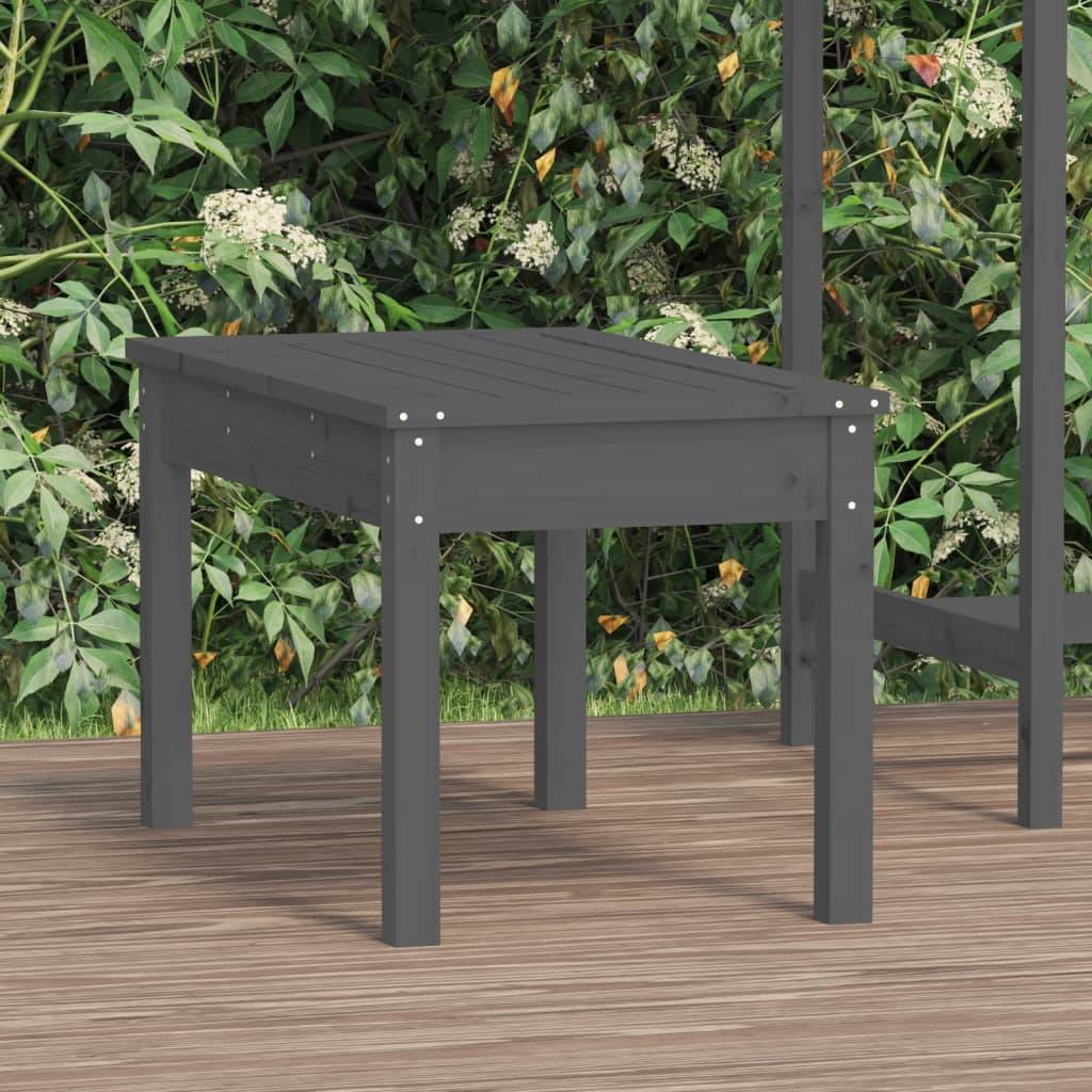 Vidaxl - Banc de jardin gris 80x44x45 cm bois massif de pin vidaXL 823999 - Image 1