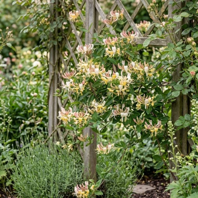 Chèvrefeuille CAPRILIA® Cream 'Inov 71' à fleurs Jaune - feuillage Caduc - Godet - 5/10 cm- hauteur à maturité De 3,00 m à 5,00 m - Image 3