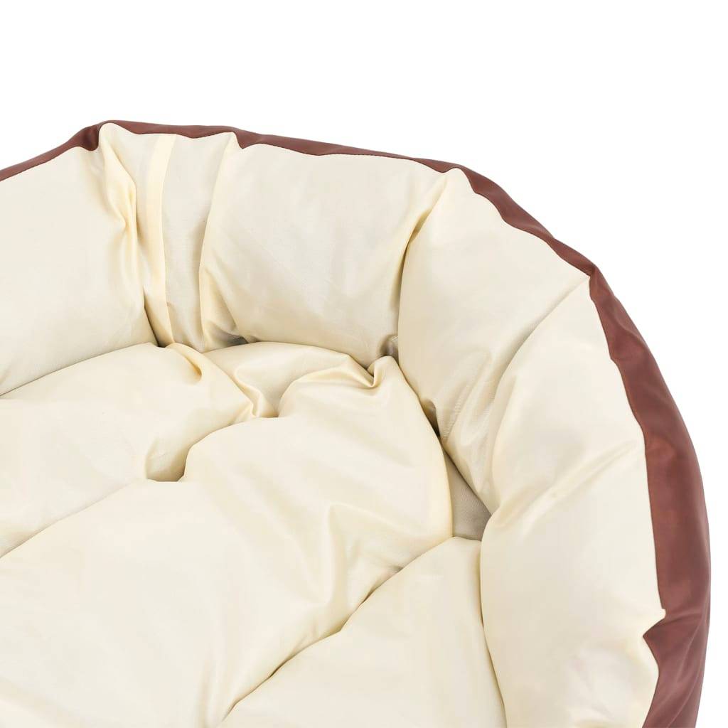 Vidaxl - Coussin réversible lavable de chien Marron et crème 85x70x20 cm vidaXL 171212 - Image 4