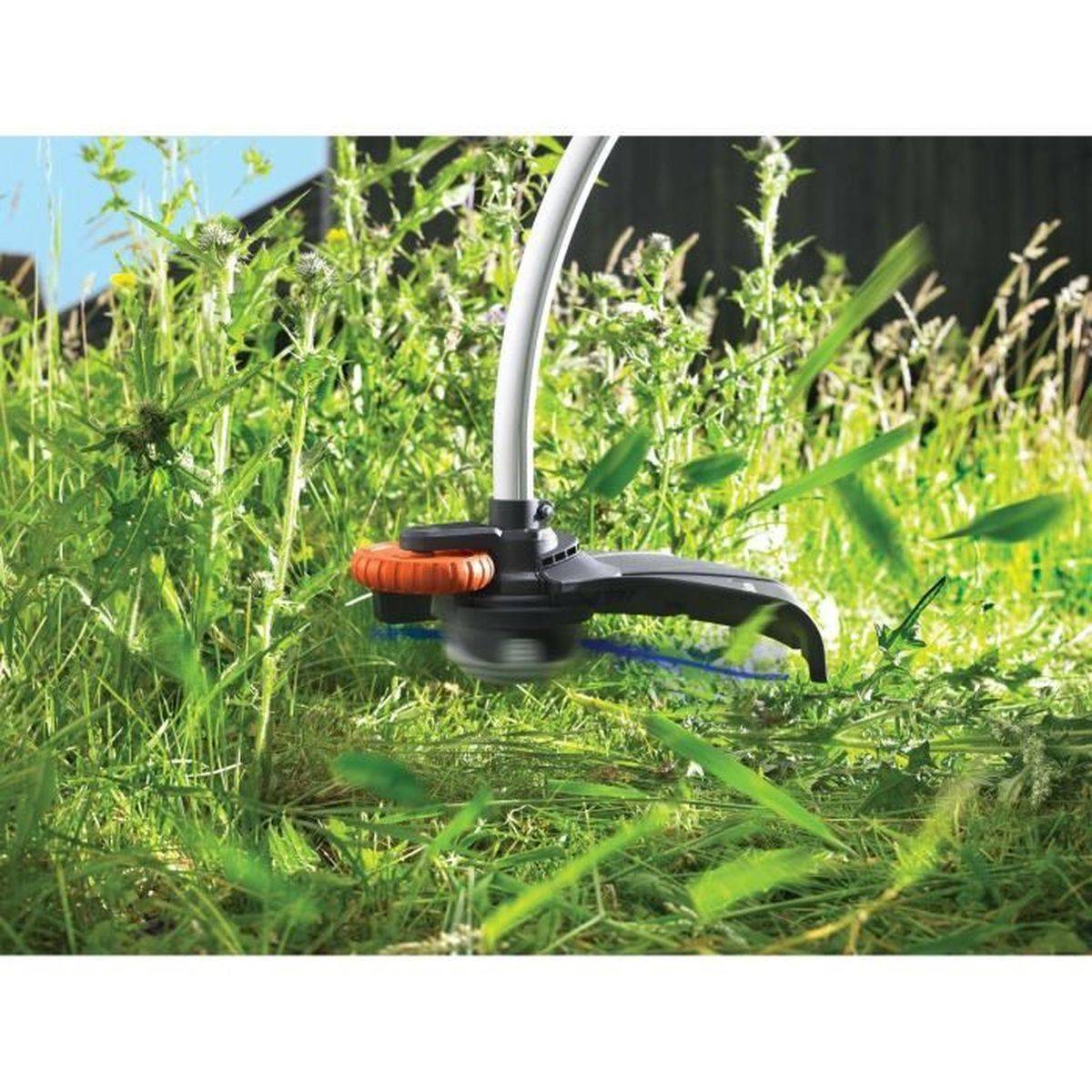 Black & Decker - Coupe-bordures électrique 800 W, tête pivotante 180°, largeur 33 cm - BLACK + DECKER - Image 2