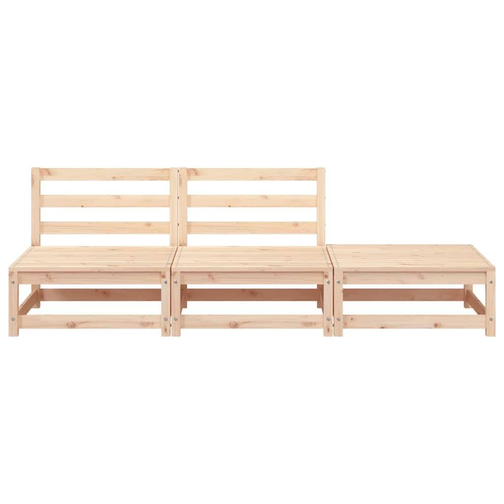 Vidaxl - Canapé de jardin sans accoudoirs repose-pieds bois pin massif vidaXL 837963 - Image 5