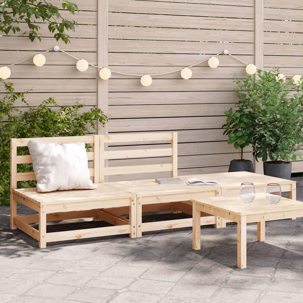 Vidaxl - Canapé de jardin sans accoudoirs repose-pieds bois pin massif vidaXL 837963 - Image 1