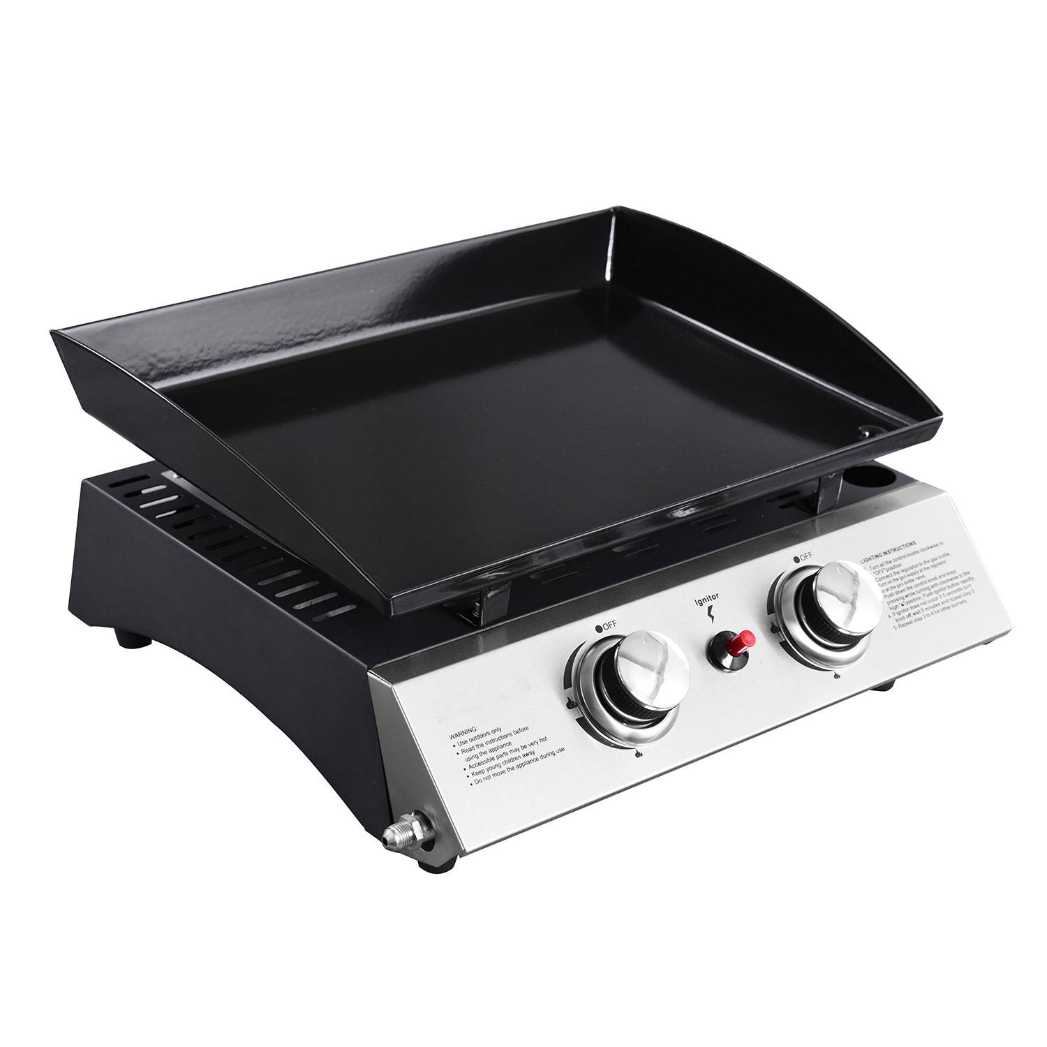 Plancha au gaz MALA - 2 brûleurs 5kW - HAPPY GARDEN - Image 1