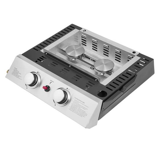 Plancha au gaz MALA - 2 brûleurs 5kW - HAPPY GARDEN - Image 2