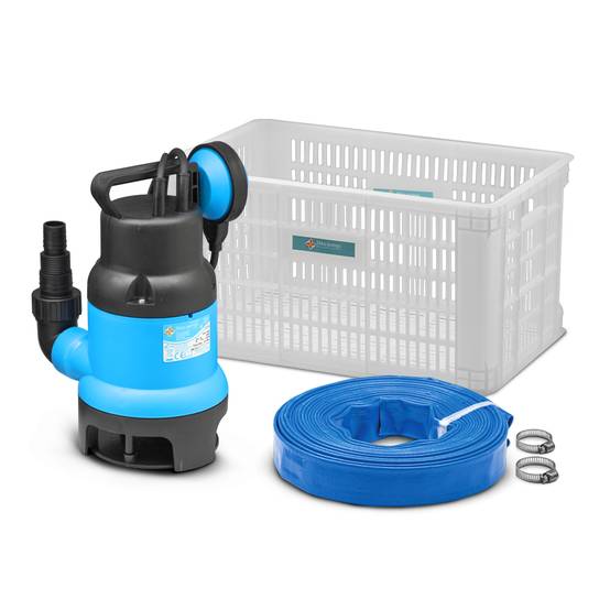 Ekko Pumps - Kit pompe vide caves eaux chargées 400W + tuyau d évacuation 10M - Ekko Pumps - Image 1
