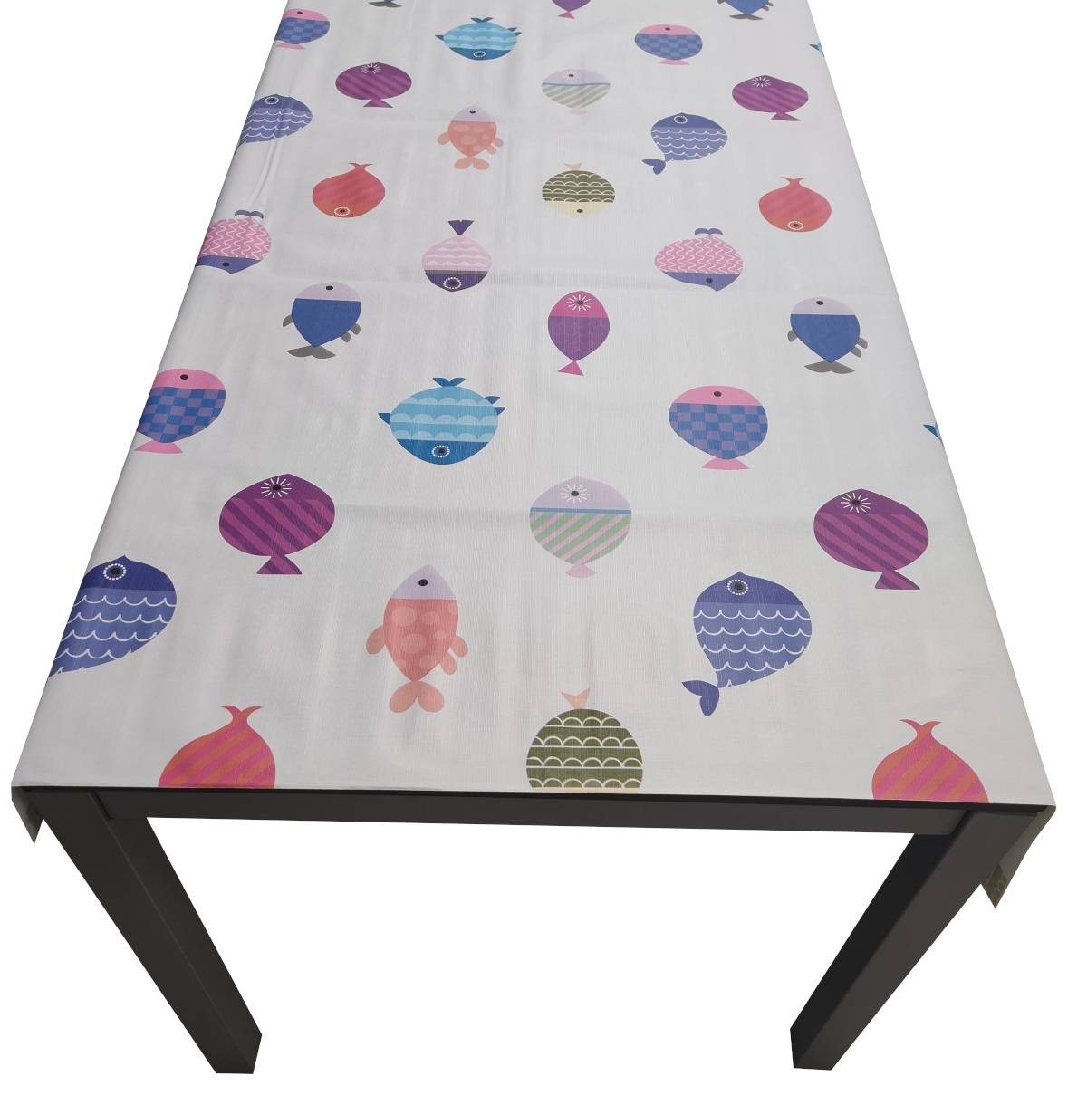 Nappe Composition PVC Base Polyester Anti-taches Poisson Taille 140X180 CM - Image 2
