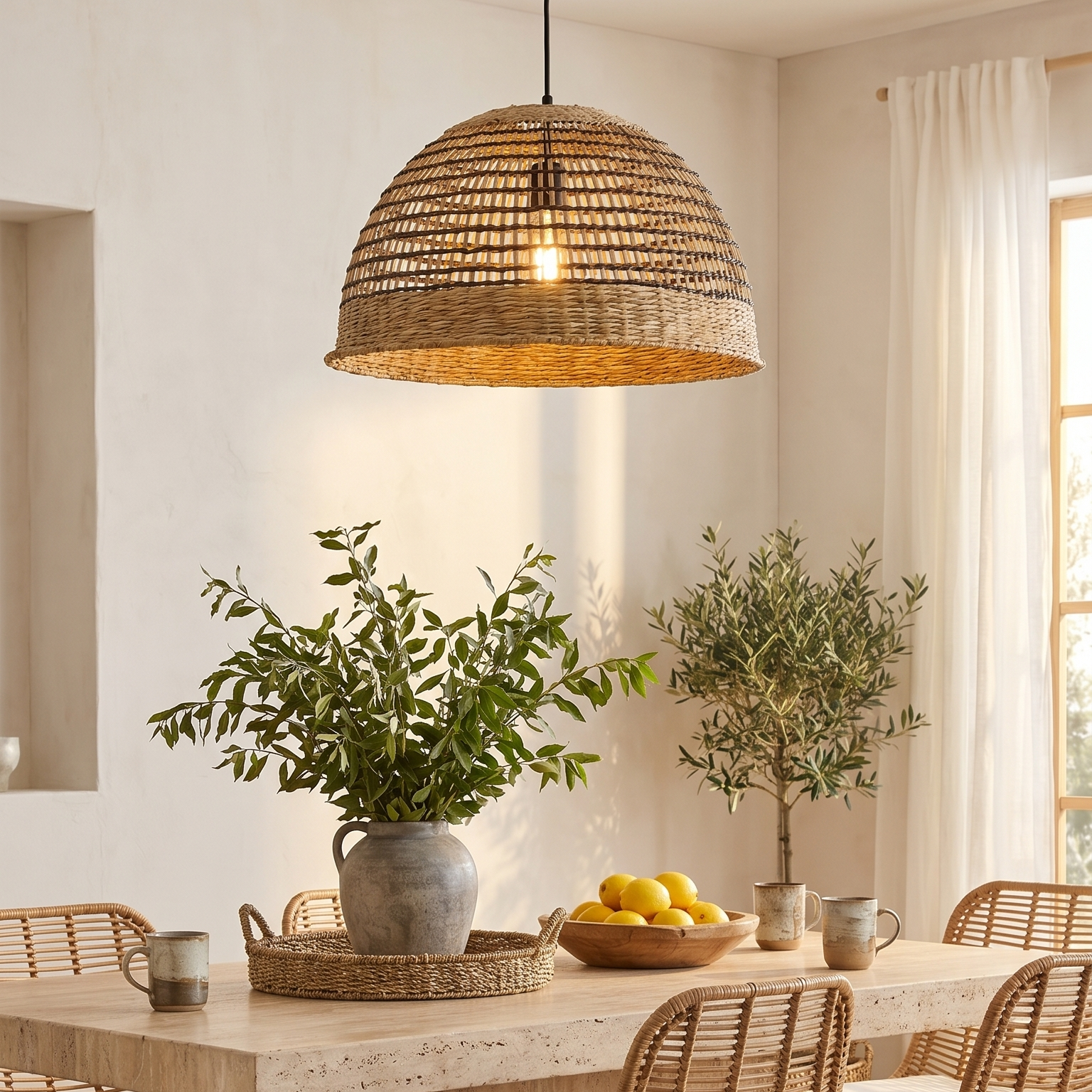 Lumisky - Abat jour naturel seul CESARE INDOOR H19cm - Image 2