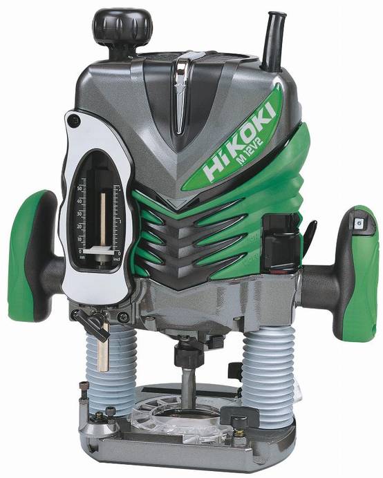 Défonceuse HIKOKI 2000W mandrin 12mm - Réglage micrométrique profondeur - M12V2WSZ