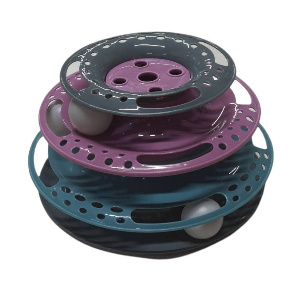 Trixie - Jeux pour chat, Catch the Balls, taille ø25 x 13 cm. - Image 6