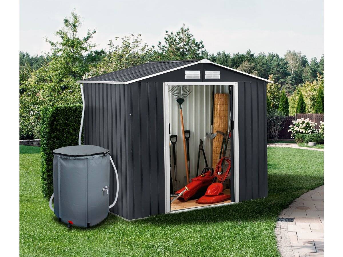 Habitat Et Jardin - Récupérateur D'eau Souple En Pvc 500 L - Gris -habitat Et Jardin - Image 2